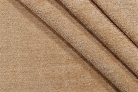 Yard Crypton Dorado High Performance Chenille Upholstery Fabric In Golden