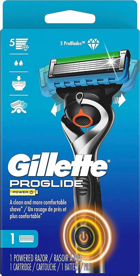 Gillette Proglide Power Razors For Men 1 Gillette Razor 1 Razor Blade