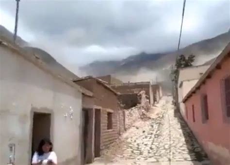 Video Un Fuerte Sismo Sacudió A Salta Y Jujuy Y Produjo Derrumbes