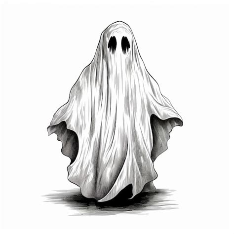 Premium Ai Image Minimalist Halloween Ghost Paintings