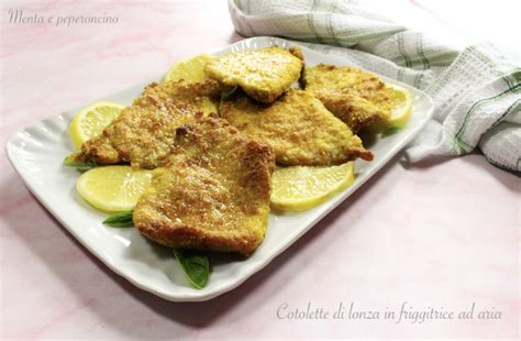 Cotolette Di Lonza In Friggitrice Ad Aria