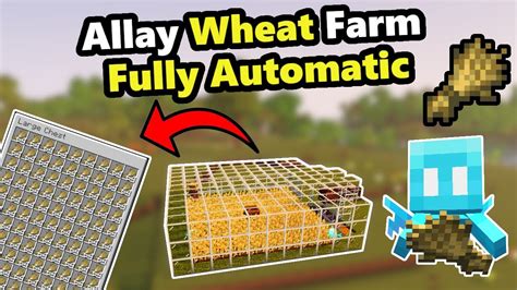 Fully Automatic Wheat Farm For Minecraft 120 Allay Wheat Farm Youtube