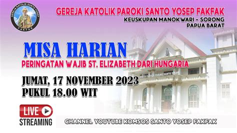 Misa Harian Jumat November Pkl Wit Gereja Katolik