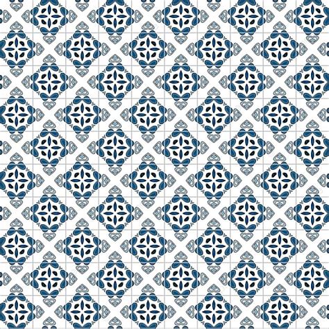 Azulejos Portugueses Elemento Azul Resumen Vector PNG Azul Elemento