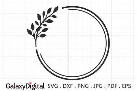 Wreath SVG, Wreath Monogram SVG, Wedding SVG - 09257