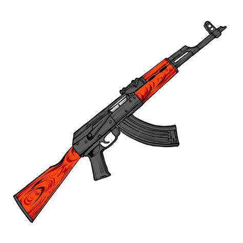 Premium Vector Vector Ak47 Weapon Gun Tactical Military