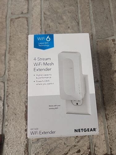 Netgear Eax Ax Wifi Mesh Wall Plug Range Extender