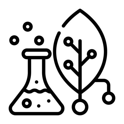 Botanical research icon in linear style 12290393 Vector Art at Vecteezy