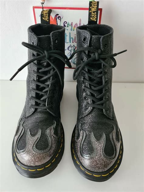 Dr Martens Pascal Flame Glitter Online Bellvalefarms