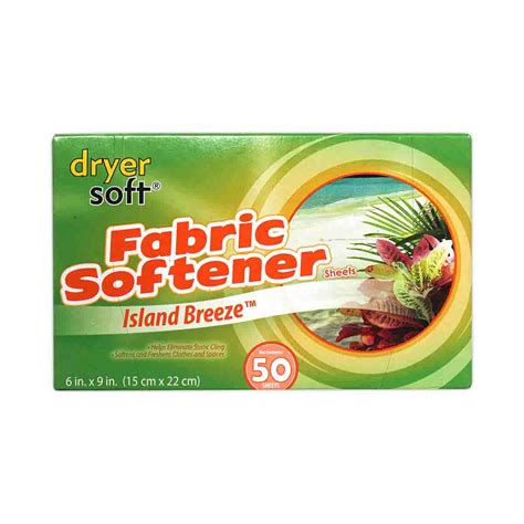 Dryer Soft Fabric Softener Sheets, Island Breeze