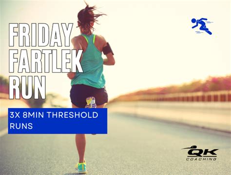 Friday Fartlek Run X Min Threshold Runs Coach Ray Qwik Kiwi Coaching