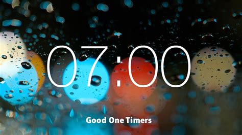 7 Minute Countdown Timer With Relaxing Music 4K Alarm Driving At