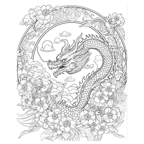 Cute Dragon Coloring Book Pages 23781494 Vector Art At Vecteezy