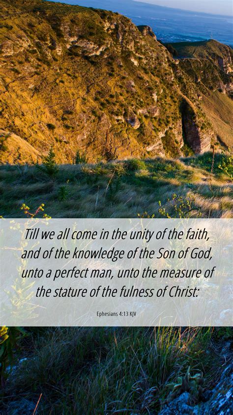 Ephesians Kjv Mobile Phone Wallpaper Till We All Come In The