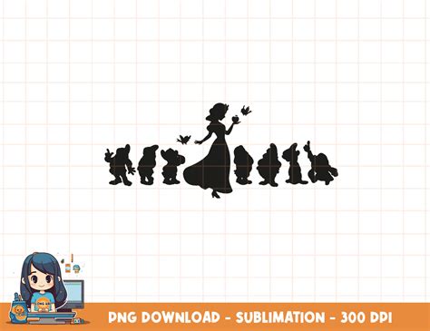 Snow White And The Seven Dwarfs Silhouette