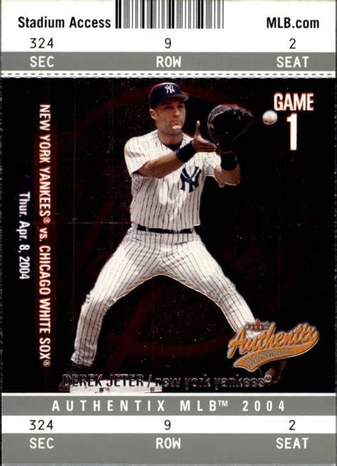 2004 Fleer Authentix 2 Derek Jeter NM MT EBay