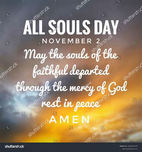 Prayer All Souls Day November 2 Stock Photo 2529353279 | Shutterstock