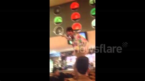 Drunk Man Falls Off Chair In Wetherspoons London Youtube