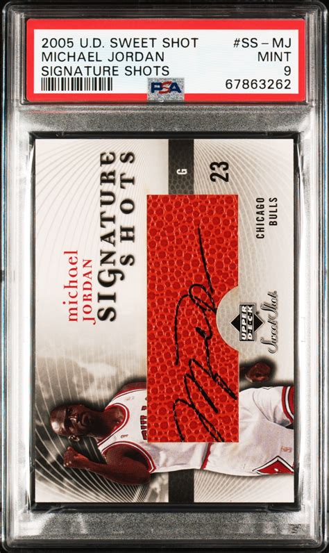 Ud Sweet Shot Signature Shots Michael Jordan Autograph Psa Myslabs