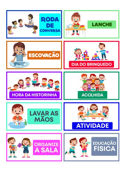 Rotina Educação Infantil o que é atividades e modelo para imprimir