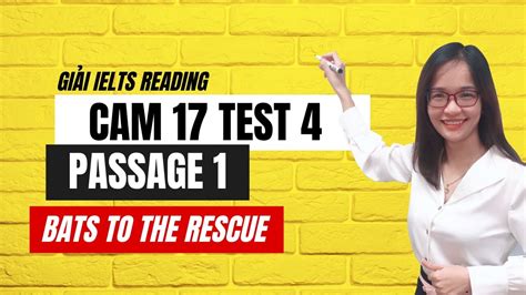 Giải Ielts Reading Cambridge 17 Test 4 Passage 1 Bats To The Rescue