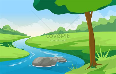 Flowing River Animation