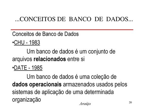 Aula 01 Introdução A Sistemas De Banco De Dados Ppt Carregar