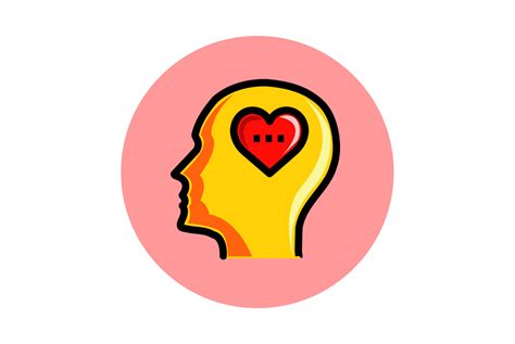 Valentine Icon Brain Love Fill Outline Graphic By Hujanasam Studio