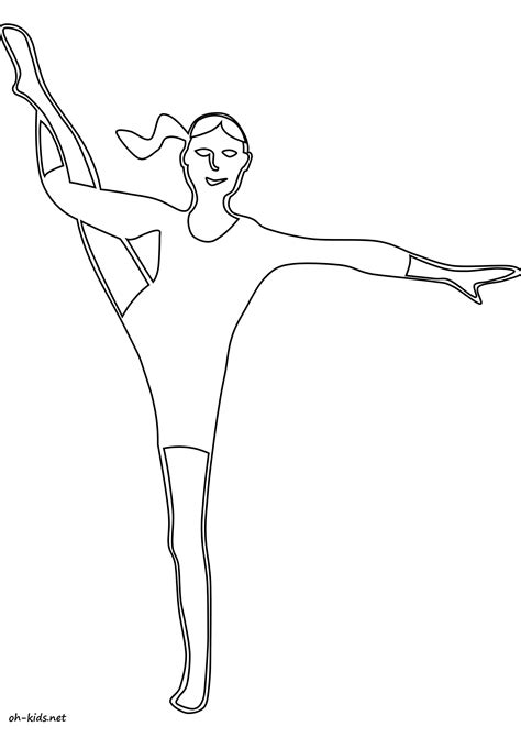 Coloriage Gymnastique Oh Kids Fr