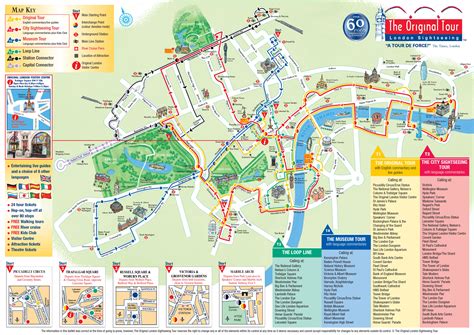 Mapa turistico de londres para imprimir | Oldtravelbag.com
