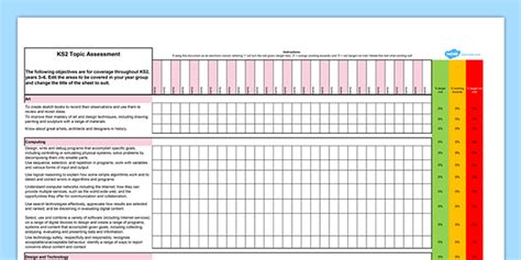 Editable Tracking Assessment Spreadsheet Teacher Made