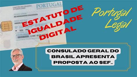 Estatuto De Igualdade Digital Youtube