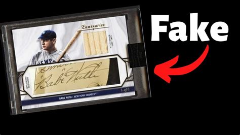 Topps Put FAKE Babe Ruth Autograph Inside Product YouTube