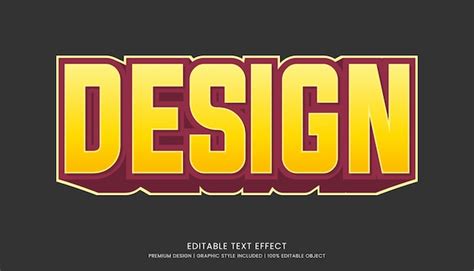 Premium Vector Text Effect Editable Template Vector Design 3d Bold Style