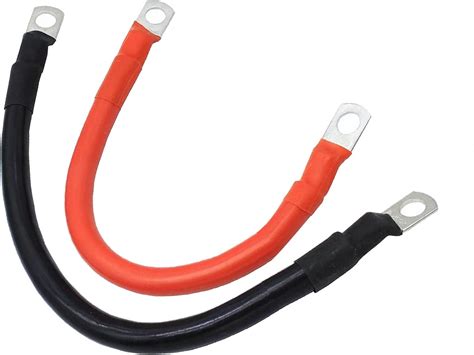 5 Awg Battery Cable 2pcs Copper Battery Cables With Terminals Battery Power