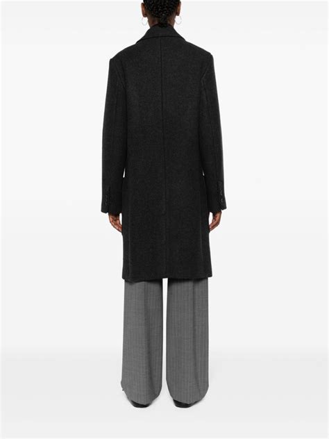 Single Breasted Wool Coat AMI Paris Eraldo US