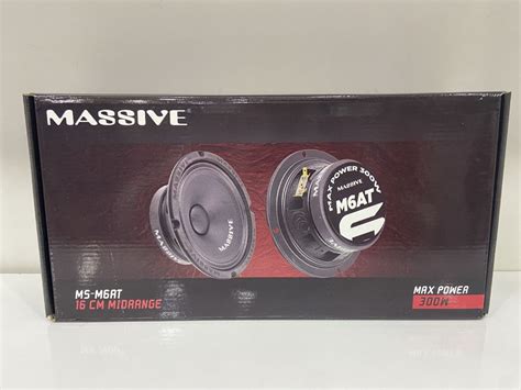 MASSIVE MS M6AT 16 CM 300W 100RMS PRO SERİ MİDRANGE SES SİSTEMLERİ