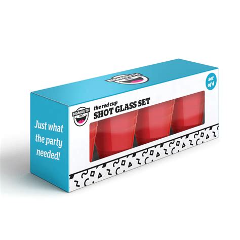 Red Cup Shot Glass Set