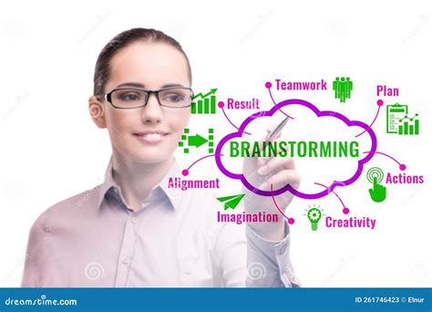 Concept Of Brainstorming As A Solution Tool Stock Image Image Of