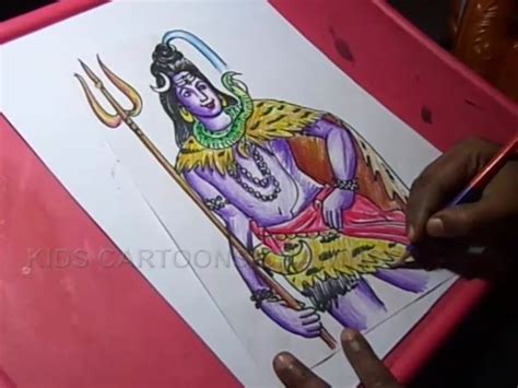 Kids Cartoon Drawings How To Draw Lord Shiva Drawing