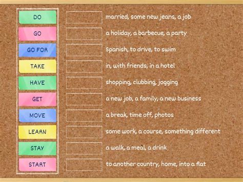 Collocations Match Up