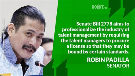 Bill Ni Sen Robin Aayusin Ang Talent Management Industry Robin