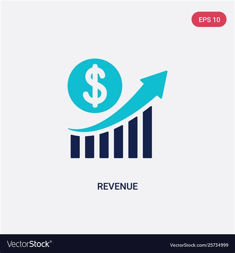 Two Color Revenue Icon From Business And Vector Image