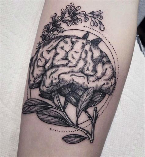 Floral Brain Tattoo | Odd Stuff Magazine