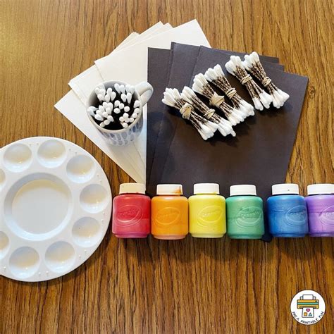 Cotton Swab Process Art For Preschoolers Pre K Printable Fun