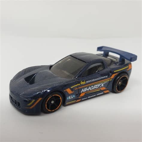 Toys Hot Wheels Corvette C8r Blue W Hwgrfx Poshmark