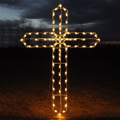 Holiday Lighting Specialists 817 Ft Cross Outdoor Christmas Decoration