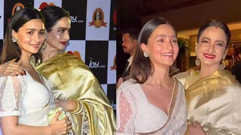 Dadasaheb Phalke Award 2023 Alia Bhatt And Rekha Poses Together At