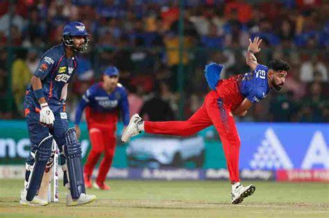 Ipl 2024 Rcb All Out 15310 Lsg Won By 28 Runs Rcb Vs Lsg Match