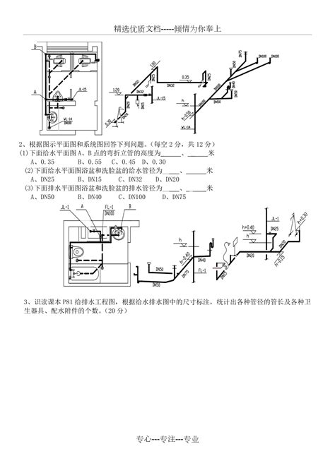 作业 建筑给排水施工图识读共5页